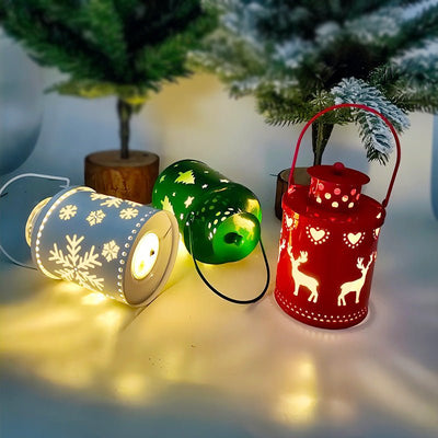 Christmas Candle Lights LED Small Lanterns Wind Lights Electronic Candles Nordic Style Creative Holiday Decoration Decorations - DaveT store