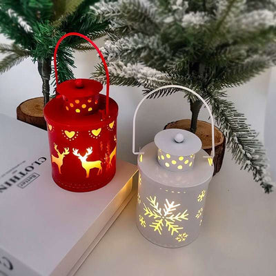 Christmas Candle Lights LED Small Lanterns Wind Lights Electronic Candles Nordic Style Creative Holiday Decoration Decorations - DaveT store