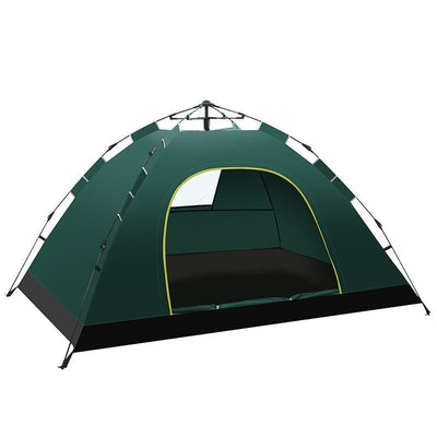 Double Camping Beach Tent Outdoor Thickened Sun Block Rain - proof One Window Automatic Tent - DaveT store