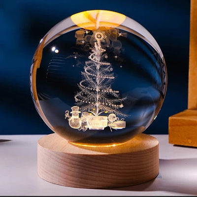 Luminous Starry Sky And Planets Moon Moon Crystal Ball Small Night Lamp Projection Ambience Light Creative Gift New Strange Gift - DaveT store