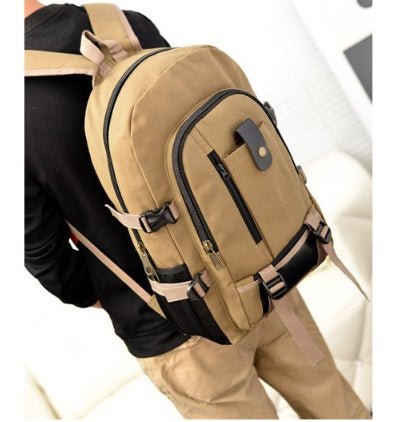 Men's Backpacks Canvas Backpack Student Bags - DaveT store