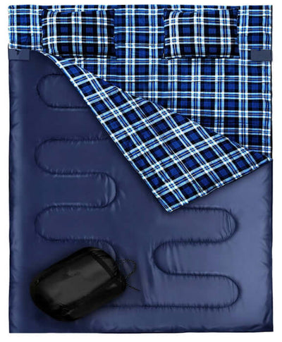 Outdoor Camping Camping Flannel Sleeping Bag Thickened - DaveT store